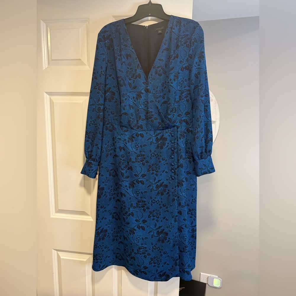 Ann Taylor Blue Floral Dress